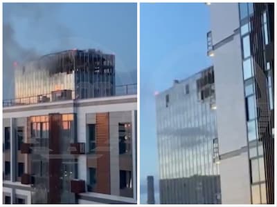 drone strikes hit two buildings in moscow russia calls it a terrorist act
